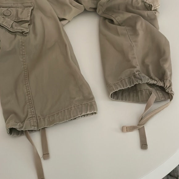 Matchstick Khaki Cargo Pants-Drawstring cuffs- Size 38 - Picture 11 of 14